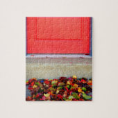 Bladeren en deuren legpuzzel (Verticaal)