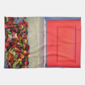 Bladeren en deuren theedoek (Horizontaal)