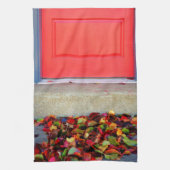 Bladeren en deuren theedoek (Verticaal)