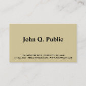 Bladeren en deuren visitekaartje (Achterkant)