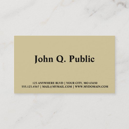 Bladeren en deuren visitekaartje (Achterkant)