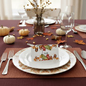 Bladeren en eikels plaatskaartje