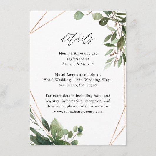 Bladeren en Eucalyptus Gold LG 2 Informatiekaartje (Voorkant)