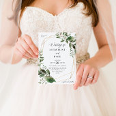Bladeren en Eucalyptus Gold Weddenschap Kaart