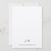 Bladeren en Eucalyptus Gold Wedding Kraft Kaart (Achterkant)