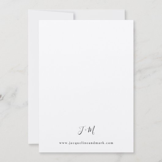 Bladeren en Eucalyptus Gold Wedding Kraft Kaart (Achterkant)