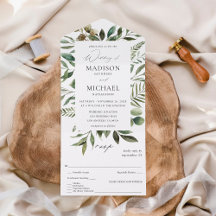 Bladeren en Eucalyptus Rustic Wedding