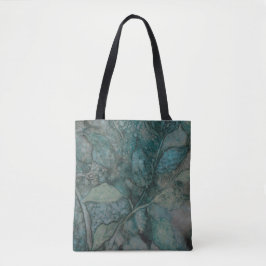 Bladeren en groenen tote bag