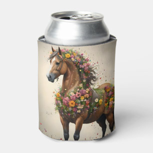 Bladeren en hoeven: Brown Horse Fantasy Garden, Blikjeskoeler