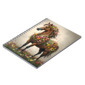 Bladeren en hoeven: Brown Horse Fantasy Garden, Notitieboek (Linkerzijde)