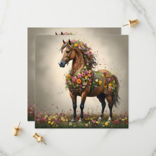 Bladeren en hoeven: Brown Horse Fantasy Garden, Save The Date