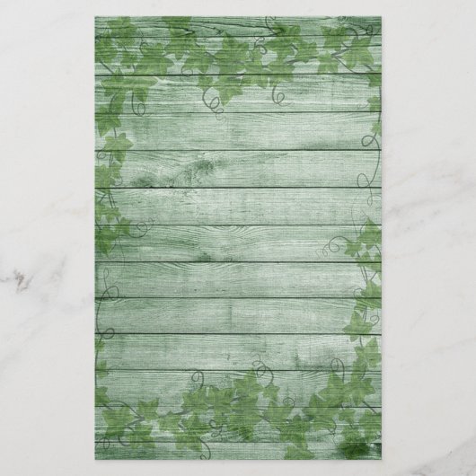 Bladeren en Hout Briefpapier (Voorkant)