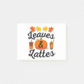 bladeren en latte Herfst in het najaar Post-it® Notes (Voorkant)