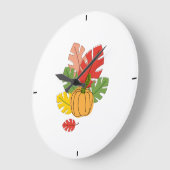 Bladeren en pompoen grote klok (Hoek)