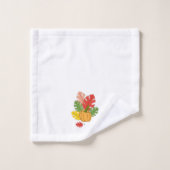 Bladeren en pompoenen bad handdoek (Wasdoekje)