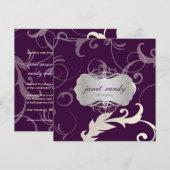 Bladeren en rondzwervers voor sierdoeleinden kaart (Voorkant / Achterkant)