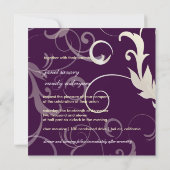 Bladeren en rondzwervers voor sierdoeleinden kaart (Achterkant)