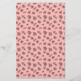 Bladeren en Rozen handgetekend op ENIGE KLEURENzee