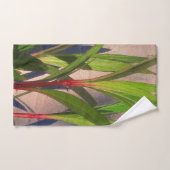 Bladeren en schaduwen bad handdoek (Handdoek)