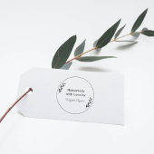 Bladeren en schoorsteen met liefdesrubber rubberstempel