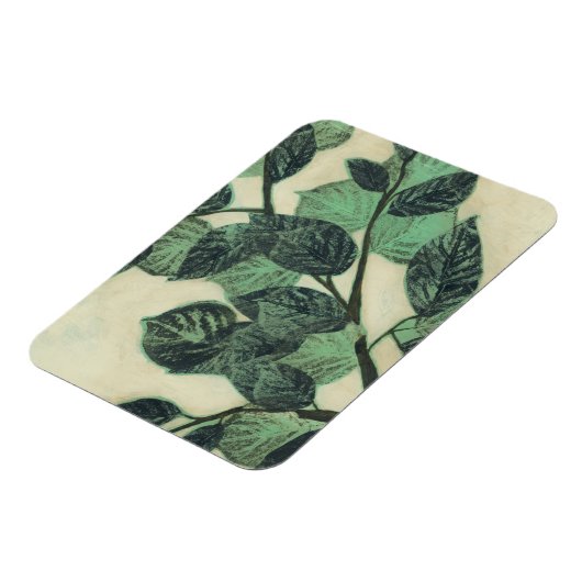 Bladeren en vertakkingen op de achtergrond van Cre Magneet (Linkerzijde)