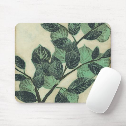 Bladeren en vertakkingen op de achtergrond van Cre Muismat (Met muis)