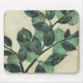 Bladeren en vertakkingen op de achtergrond van Cre Muismat (Voorkant)