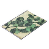 Bladeren en vertakkingen op de achtergrond van Cre Notitieboek (Linkerzijde)