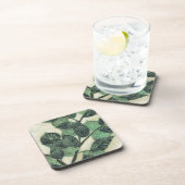 Bladeren en vertakkingen op de achtergrond van Cre Onderzetter (Rechterzijde)