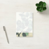 Bladeren en vertakkingen op de achtergrond van Cre Post-it® Notes (Kantoor)