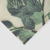 Bladeren en vertakkingen op de achtergrond van Cre Tissuepapier (Detail)