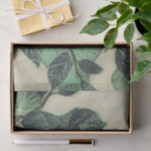 Bladeren en vertakkingen op de achtergrond van Cre Tissuepapier (Geschenk)