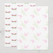 Bladeren en vlinderbloempapier (Voorkant / Achterkant)