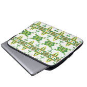 Bladeren en wolken laptop sleeve (Voorkant onderkant)