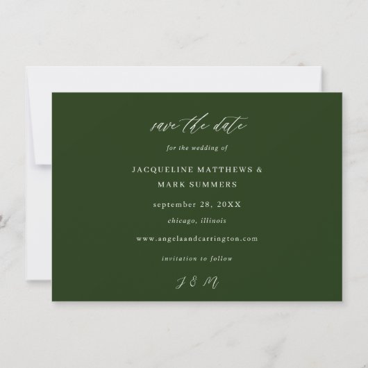 Bladeren & Eucalyptus Goud V Foto Opslaan van de D Save The Date (Achterkant)