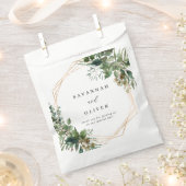 Bladeren & Eucalyptus Gouden Bruiloft Bedankzakje (Geknipt)