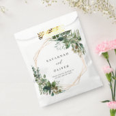 Bladeren & Eucalyptus Gouden Bruiloft Bedankzakje (Gezegeld)