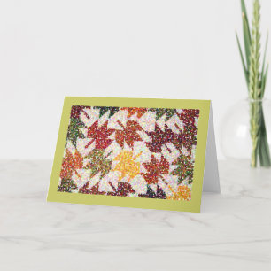 Bladeren Feestdagen Kaart