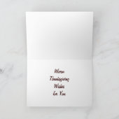 bladeren feestdagen kaart (Binnen)