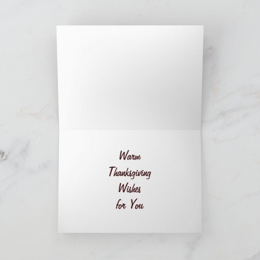 bladeren feestdagen kaart (Binnen)