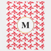 bladeren fleece deken (Voorkant)