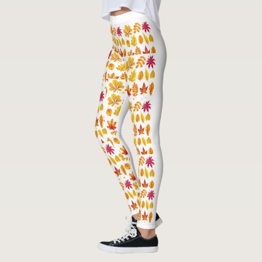 BLADEREN GEDRUKTE LEGGINGS (Links)
