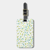 Bladeren (groen) bagagelabel (Voorkant verticaal)