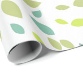 Bladeren (groen) cadeaupapier (Rol Hoek)
