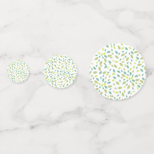 Bladeren (groen) confetti (Achterkanten)
