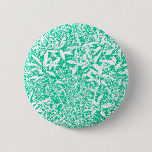 bladeren (groen en wit) ronde button 5,7 cm