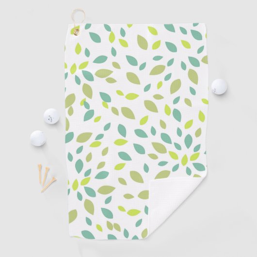 Bladeren (groen) golfhanddoek (Insitu)