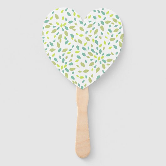 Bladeren (groen) handwaaier (Achterkant)