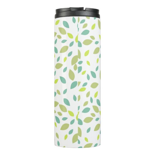 Bladeren (groen) thermosbeker (Achterkant)