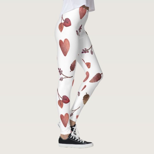 Bladeren, harten, twijgen leggings (Rechts)